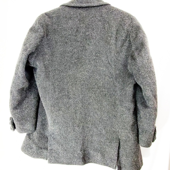 VTG 90s Laura Ashley British Wool Mohair Pea Coat - Picture 7 of 7